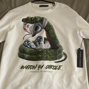 Green Snake Graphic Reptile T-Shirt